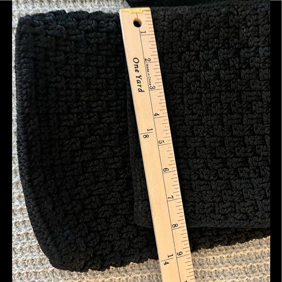 Y2K Vintage-The Sak Crossbody Crochet Bag- black - Picture 3 of 4